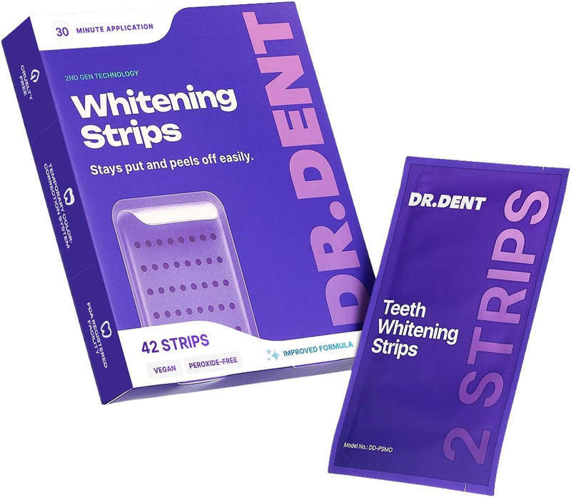 DRDENT Purple Whitening Strips for Teeth