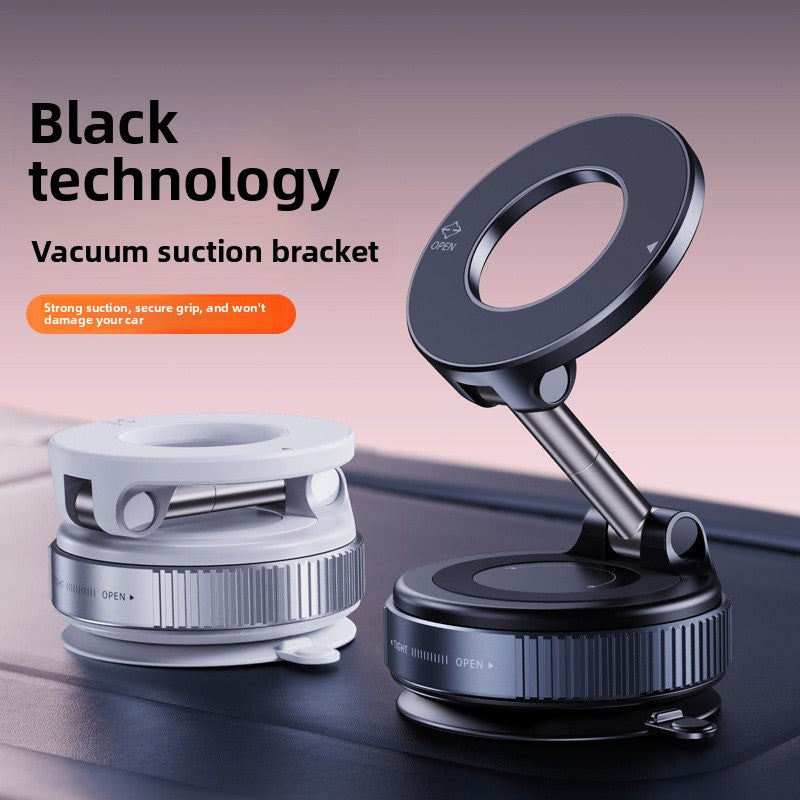 Magnetic Mobile Phone Holder with Vacuum Suction Base & 360° Rotation - Accessories