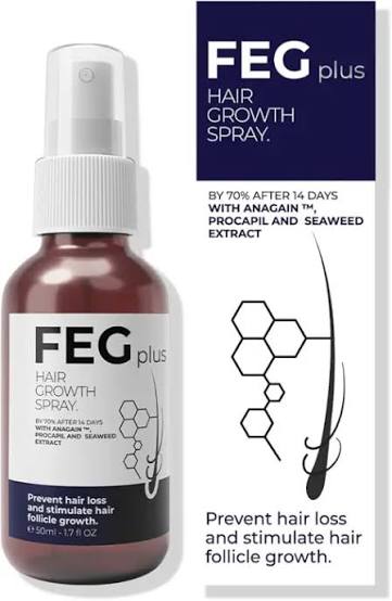 FEG Plus Hair Growth Spray + Free Derma Roller | UAE - 28%