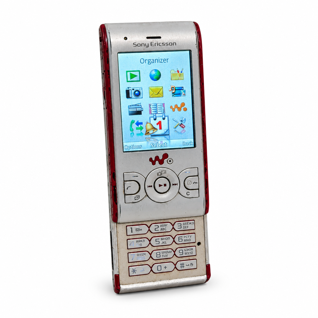 Refurbished Sony Ericsson W595 open with physical keypad