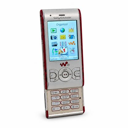 Refurbished Sony Ericsson W595 open with physical keypad