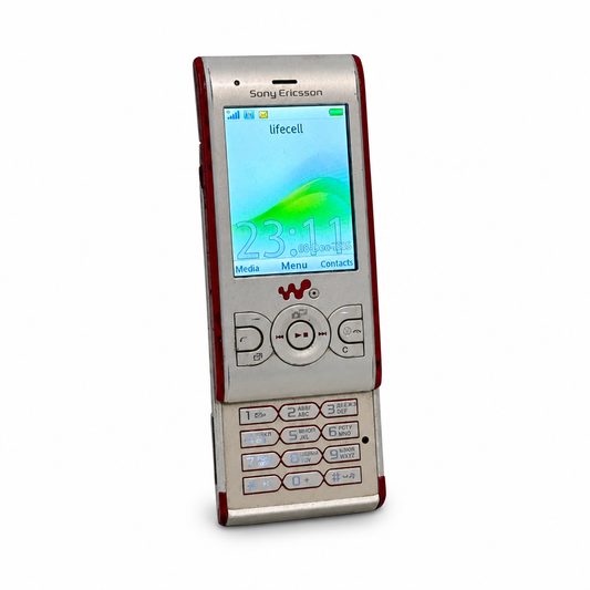 Refurbished Sony Ericsson W595 open slider angled view