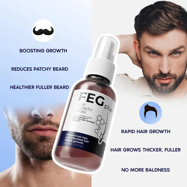FEG Plus Hair Growth Spray + Free Derma Roller | UAE