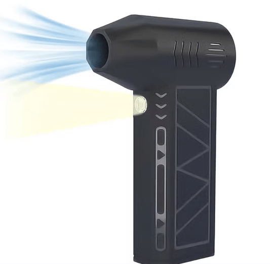 Mini Jet Fan Handheld Blower with LED Light - Title