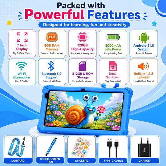 Modio M750 Kids Tablet 7-Inch with Kickstand