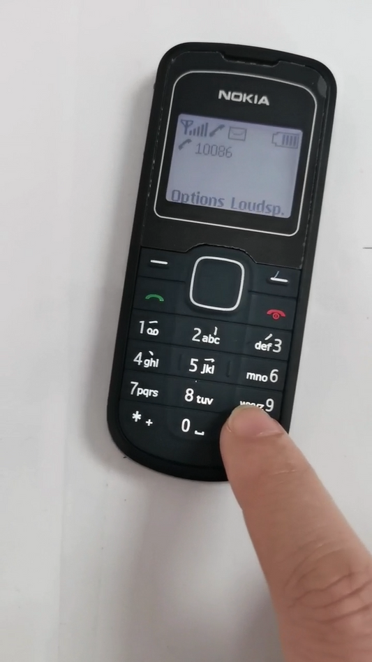 Nokia 1202 - Black (Refurbished) Cellular Phone English & Arabic - Keypad