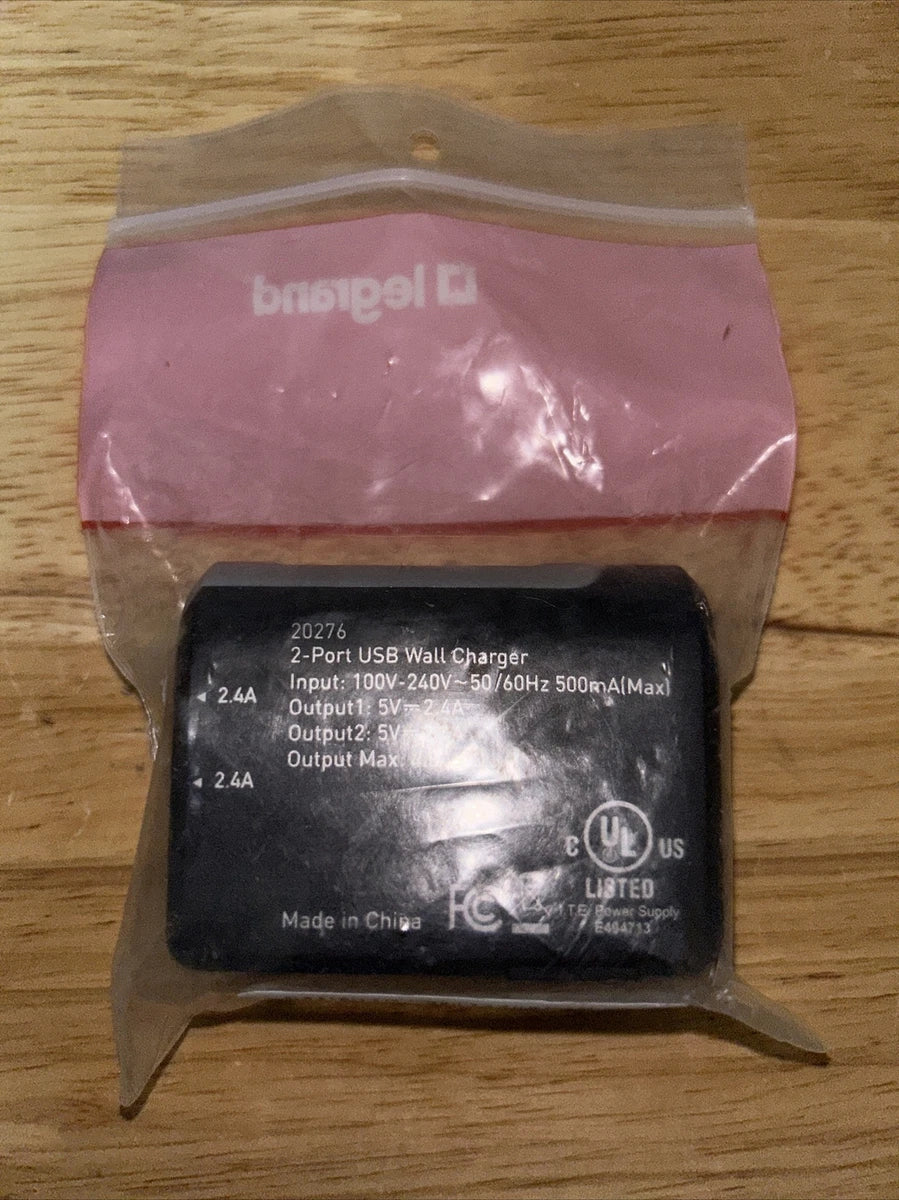 Legrand/C2G 20276 2 Port USB Wall Charger Brand New NIB|385742678960