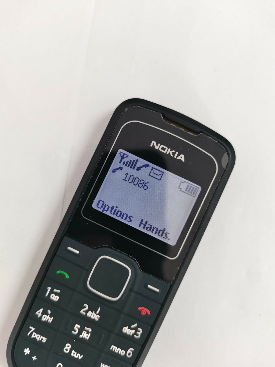 Nokia 1202 - Black (Unlocked) Cellular Phone English Arabic Russian Hebrew|384855780202