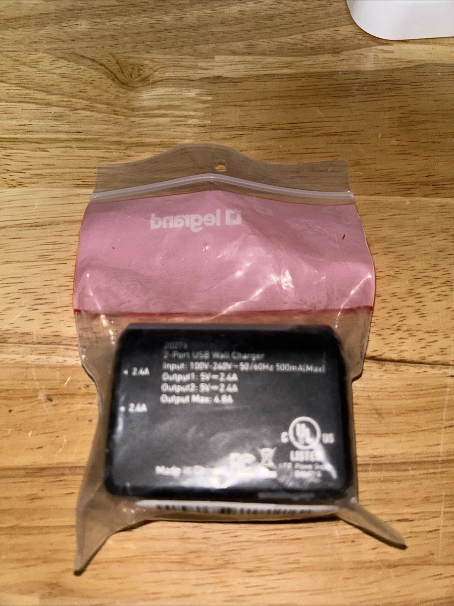 Legrand/C2G 20276 2 Port USB Wall Charger Brand New NIB|385742678960