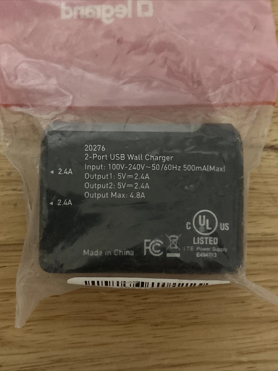 Legrand/C2G 20276 2 Port USB Wall Charger Brand New NIB|385742678960