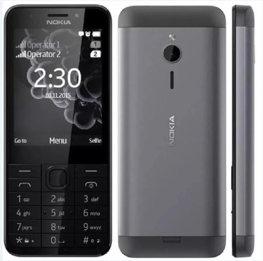 Nokia 230 Dual SIM Mobile Phone - Keypad